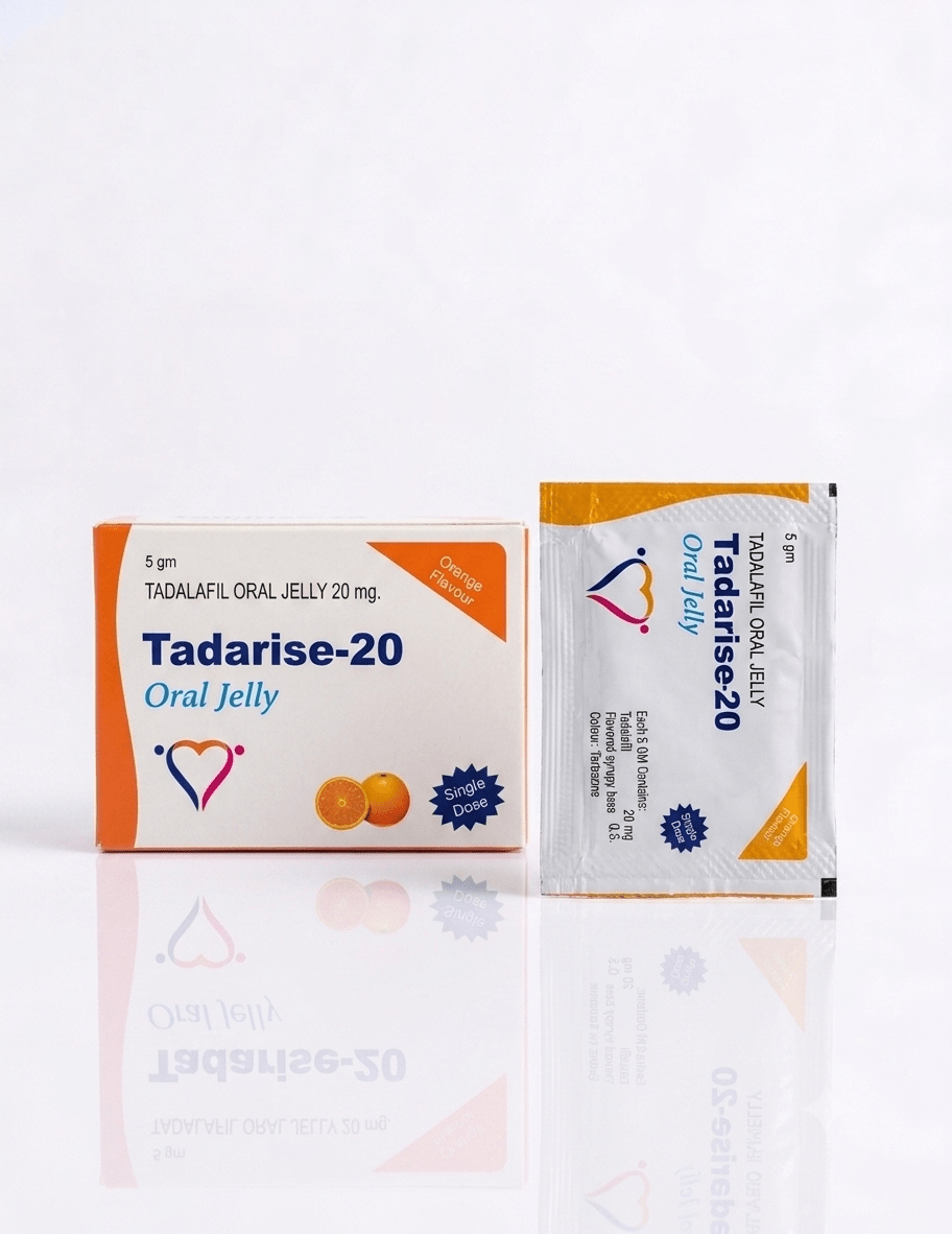 Tadarise-20 Oral Jelly (Tadalafil 20 mg) – Orange Flavour