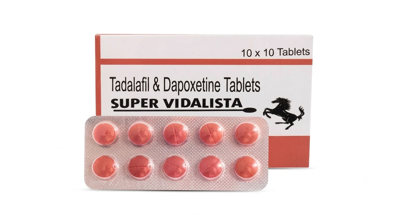 Super Vidalista (Tadalafil 20mg & Dapoxetine 60mg) Tablets