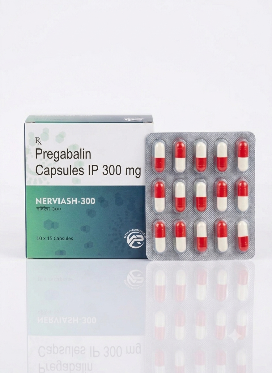NERVIASH-300 (Pregabalin Capsules IP)  300mg
