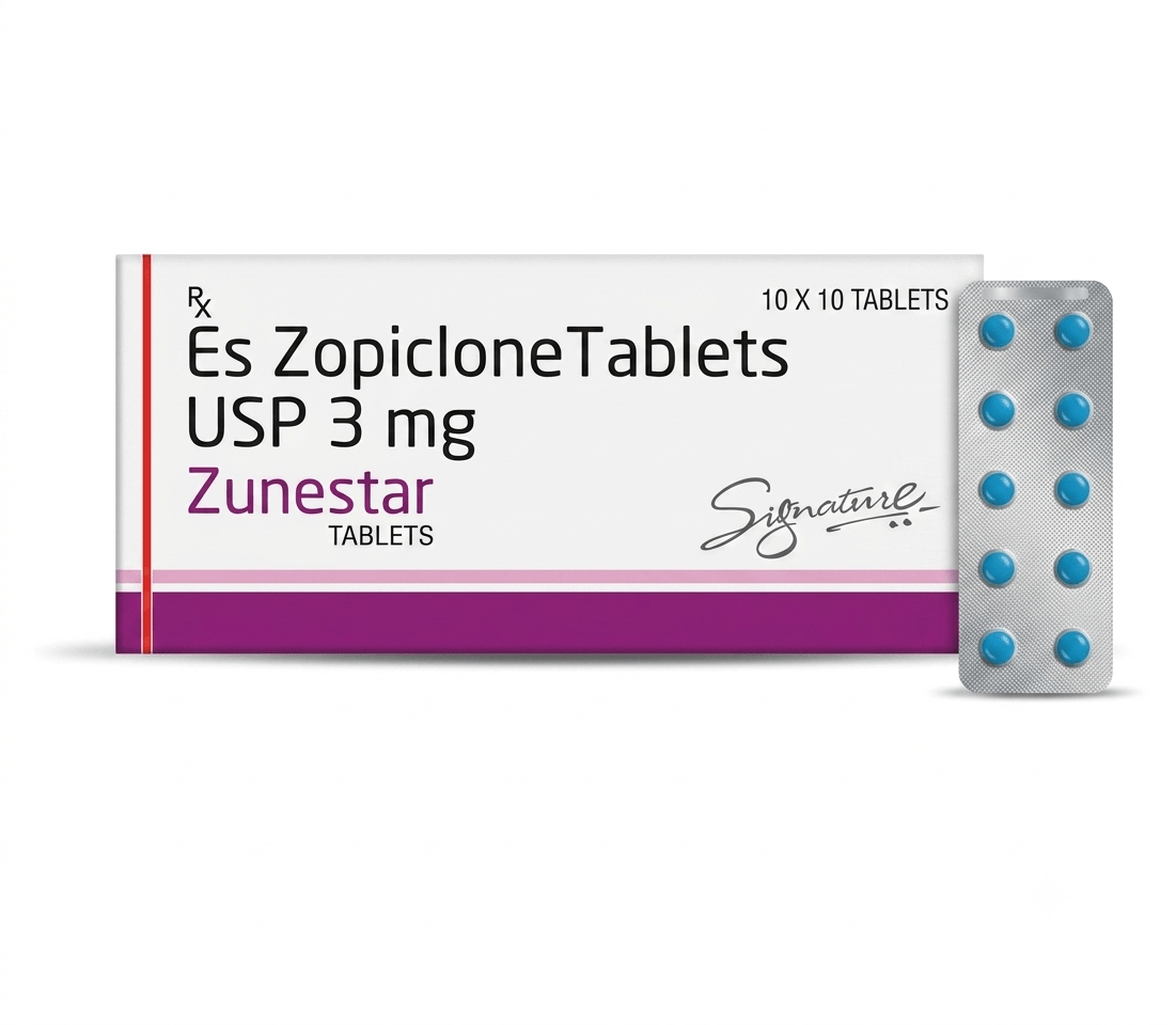 Zunestar (Eszopiclone Tablets USP) 3mg