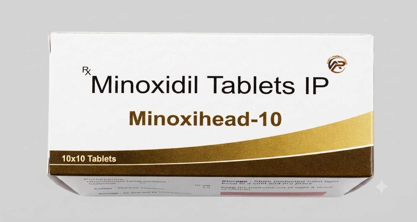 Minoxihead-10 (Minoxidil Tablets IP) 10mg