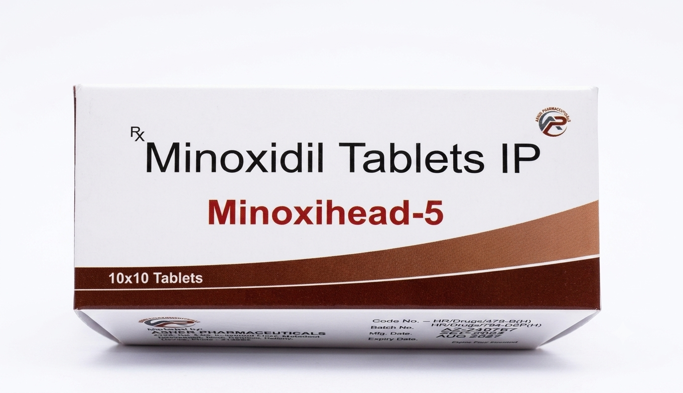 Minoxihead-5 (Minoxidil Tablets IP) 5mg