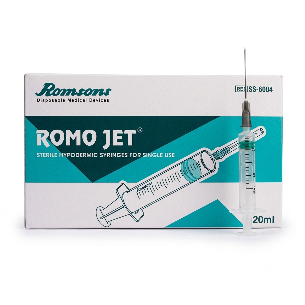 Romo Jet Syringe With Needle 20 ML