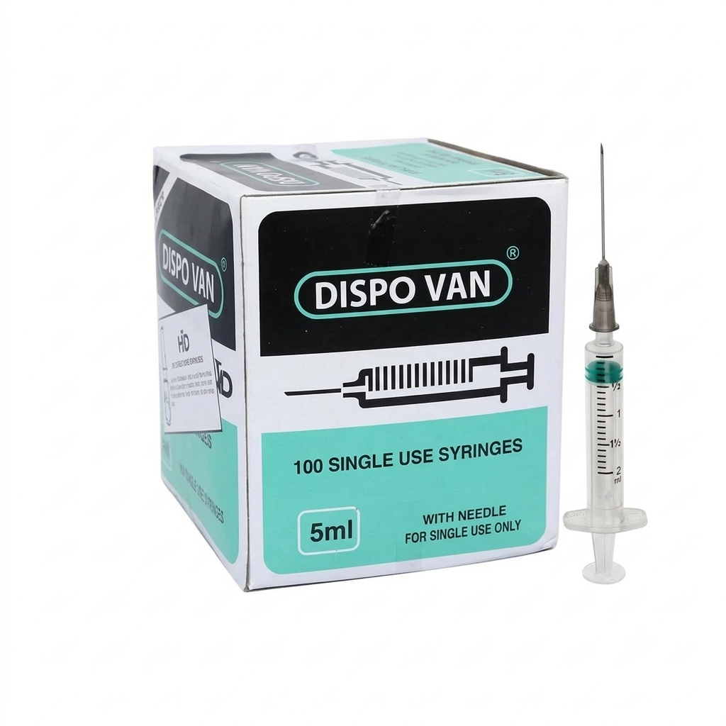 Dispo Van 5ml Disposable Syringe with Needle
