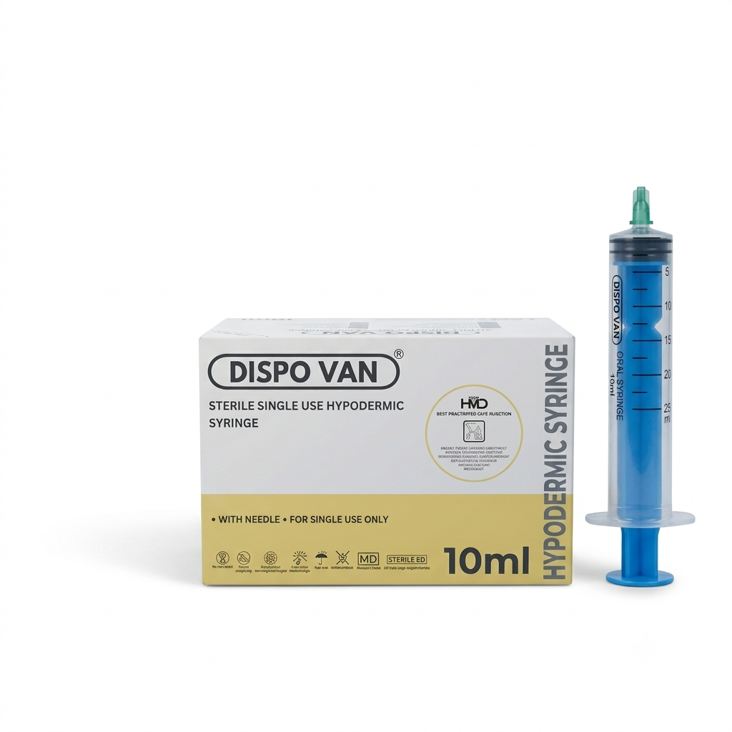 Dispo Van 10ml Disposable Syringe with Needle